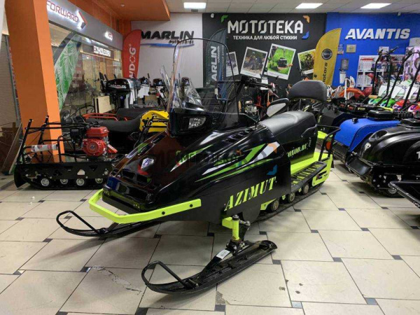 Мини - снегоход Бурлак Azimut (Азимут) - 2. черный капот 20 л.с. (машинокомплект) - УЦЕНКА